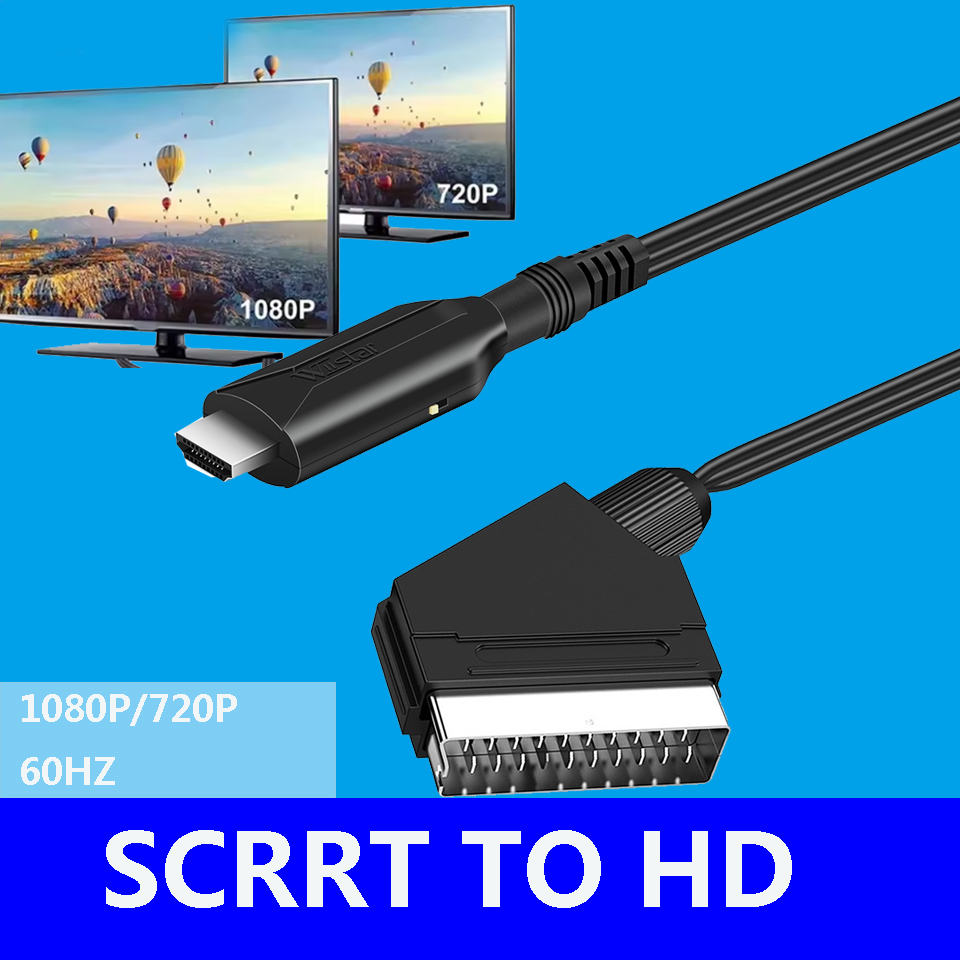 Scart To Hdmi - Adaptateur convertisseur haut de gamme 1080P/NTSC/PAL