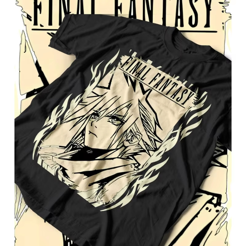 Retro Gaming T Shirt - T-shirt Final Fantasy VII Rebirth FF7,