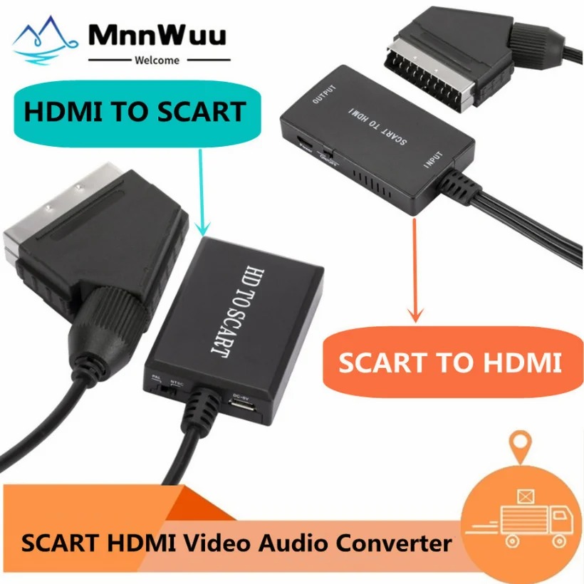 Convertisseur Audio vidéo 1080 - Scart To Hdmi avis et prix