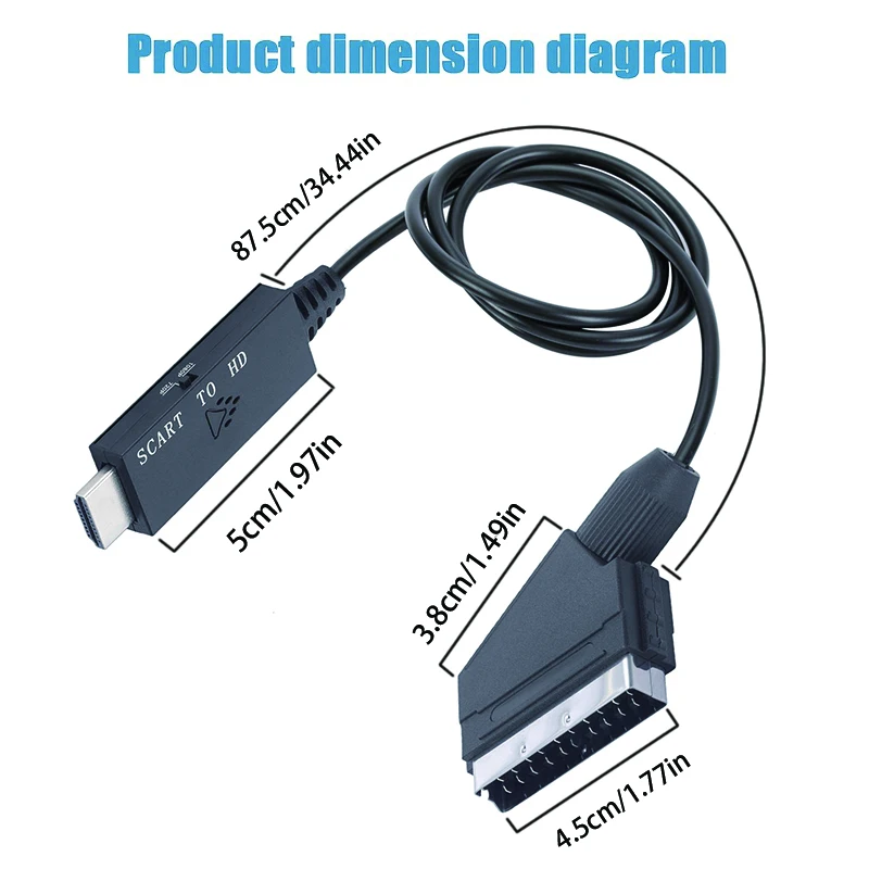 Convertisseur SCART vers HDMI  - Scart To Hdmi avis et prix