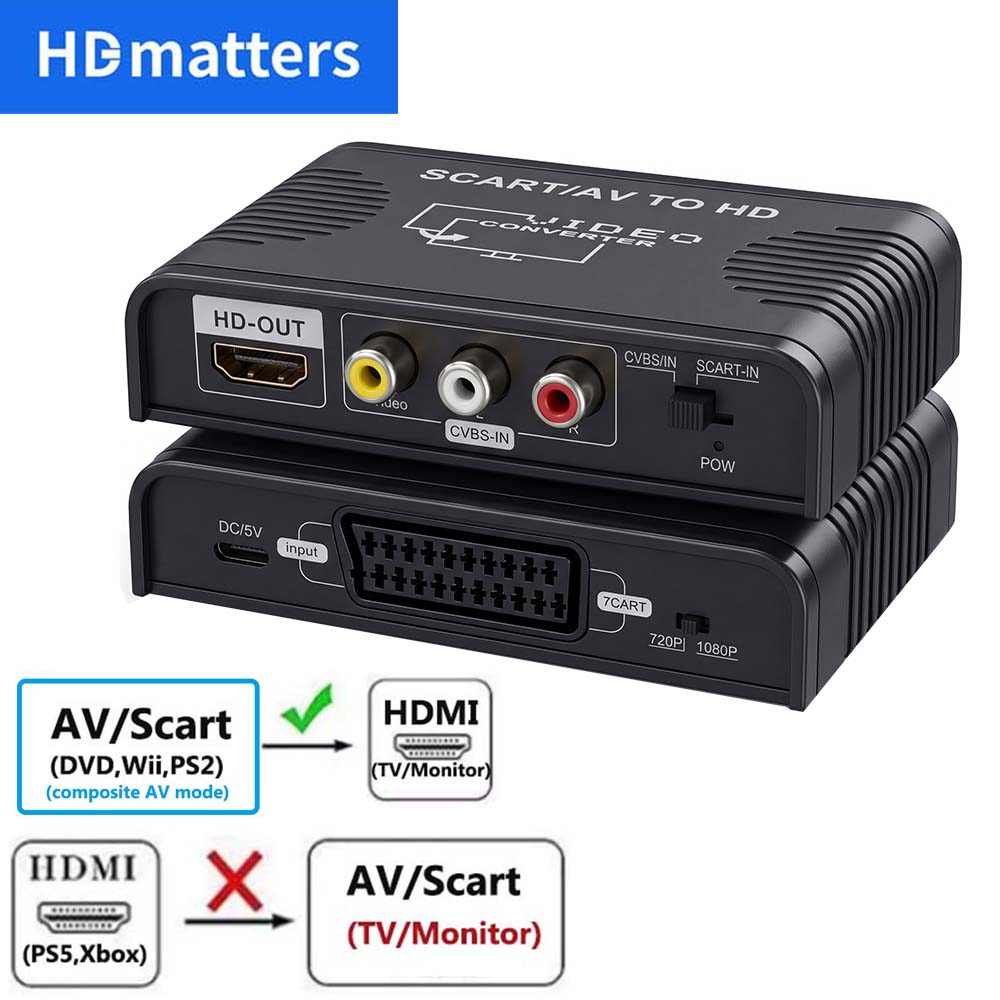Convertisseur Scart vers HDMI  - Scart To Hdmi avis et prix